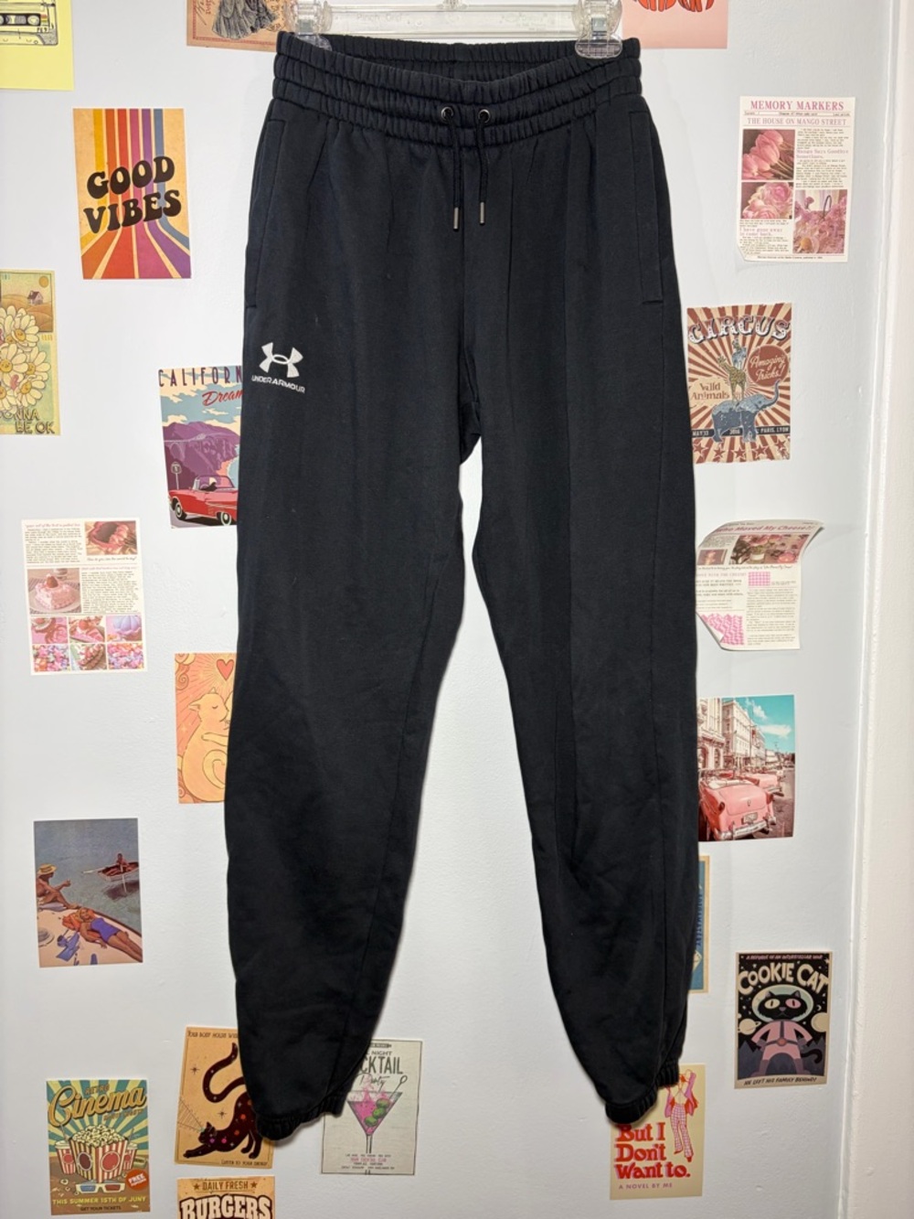 Under Armour Black Men's Athletic Joggers with Logo